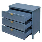 GDFStudio Virginia Mobiletto Contenitore in Legno 31.5 con 3 Cassetti