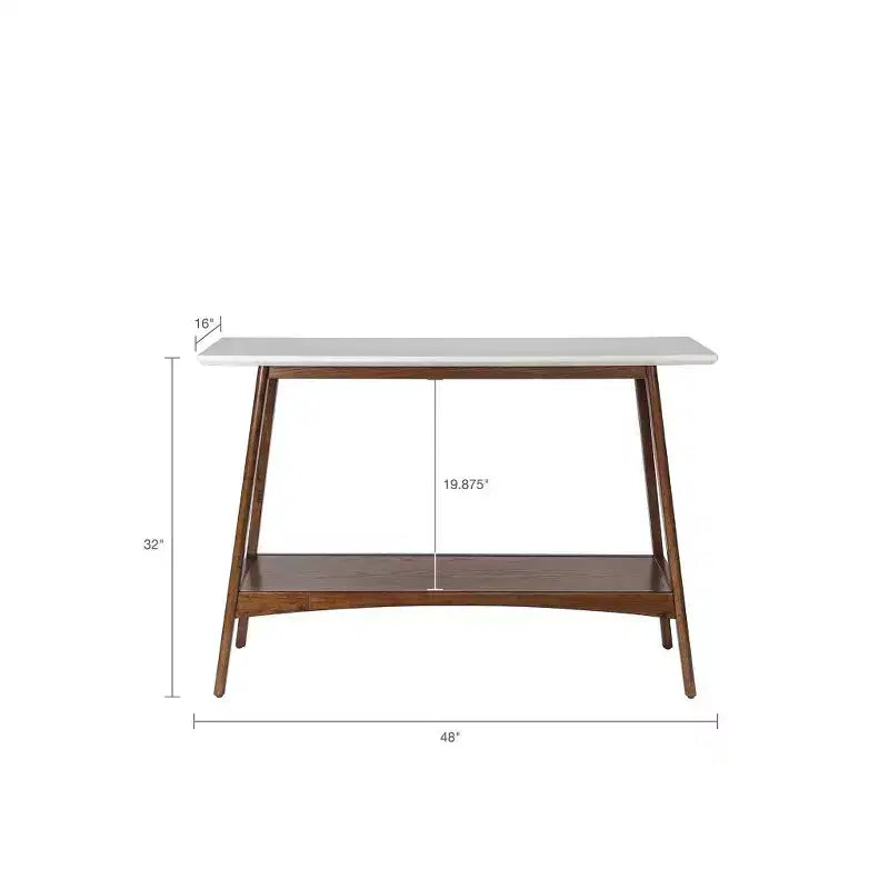 GDFStudio Effie Wood Mobile TV 48 con Ripiano