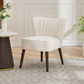 Modern Velvet Accent Chair for Living Room C Mid-Century Wingback Lounge Chair with Solid Wood Legs, 300lb Capacity C Plush Upholstered Armchair