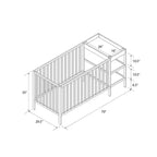 Culla e Fasciatoio Convertibile 3-in-1 Baby Relax Ema