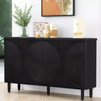 MAYEERTY Mobile Credenza Ampio 4 Ripiani Contenitore per Stoviglie Utensili