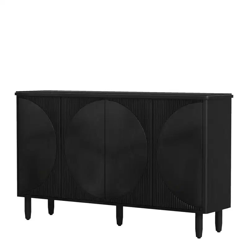 MAYEERTY Mobile Credenza Ampio 4 Ripiani Contenitore per Stoviglie Utensili