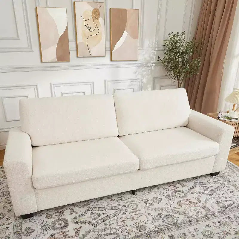 Divano moderno a 3 posti da 83 pollici - Divano con sedute profonde, comodo divano "nuvola", perfetto per soggiorno, camera da letto, ufficio