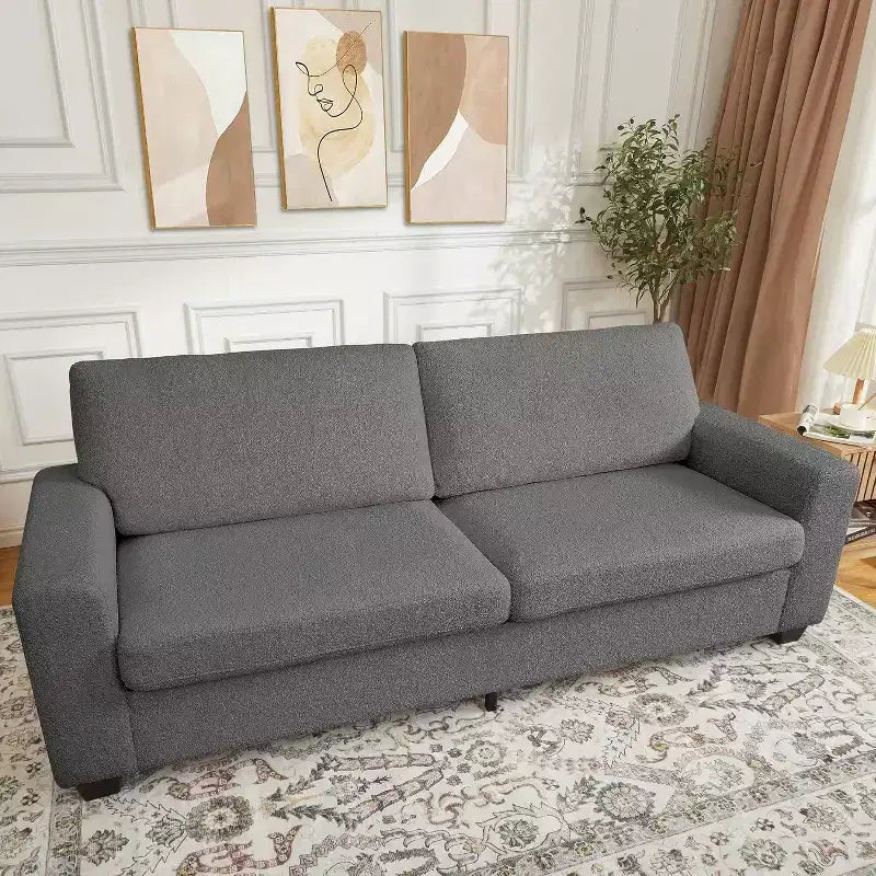 Divano moderno a 3 posti da 83 pollici - Divano con sedute profonde, comodo divano "nuvola", perfetto per soggiorno, camera da letto, ufficio