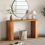 Christopher Knight Home Sebastian Tavolo Consolle Vintage con Bordi Decorati e Gambe Curve Reversibili