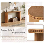 Christopher Knight Home Sebastian Tavolo Consolle Vintage con Bordi Decorati e Gambe Curve Reversibili