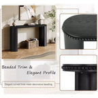 Christopher Knight Home Sebastian Tavolo Consolle Vintage con Bordi Decorati e Gambe Curve Reversibili