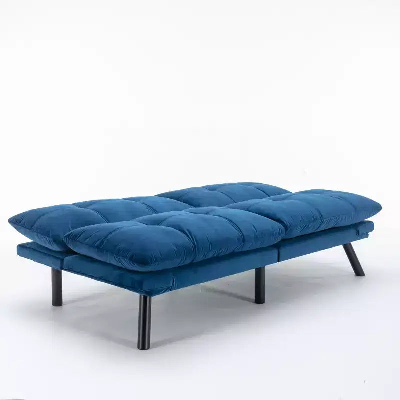 Divano letto moderno pieghevole convertibile Dovelina Leatehr Feeling - Verde