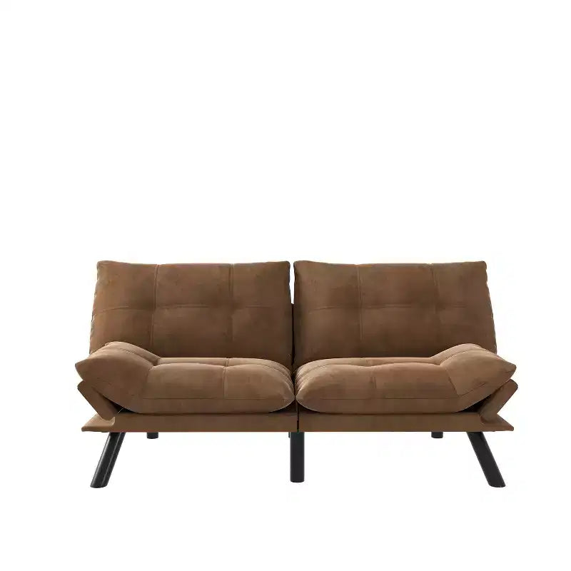 Divano letto moderno pieghevole convertibile Dovelina Leatehr Feeling - Verde