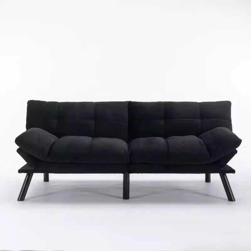 Divano letto moderno pieghevole convertibile Dovelina Leatehr Feeling - Verde