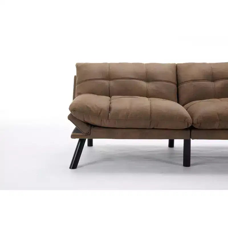 Divano letto moderno pieghevole convertibile Dovelina Leatehr Feeling - Verde