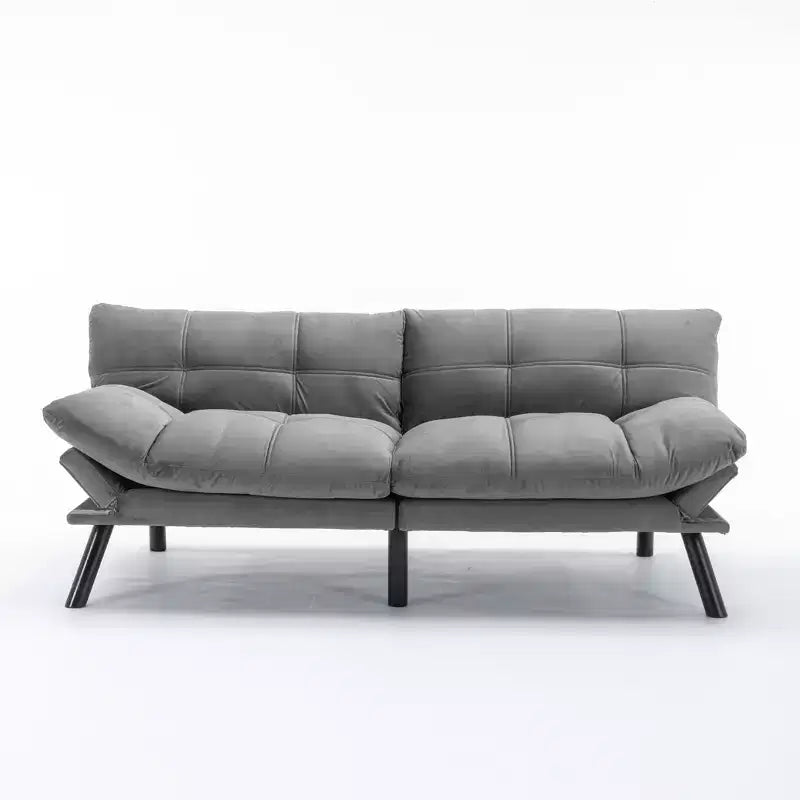 Divano letto moderno pieghevole convertibile Dovelina Leatehr Feeling - Verde