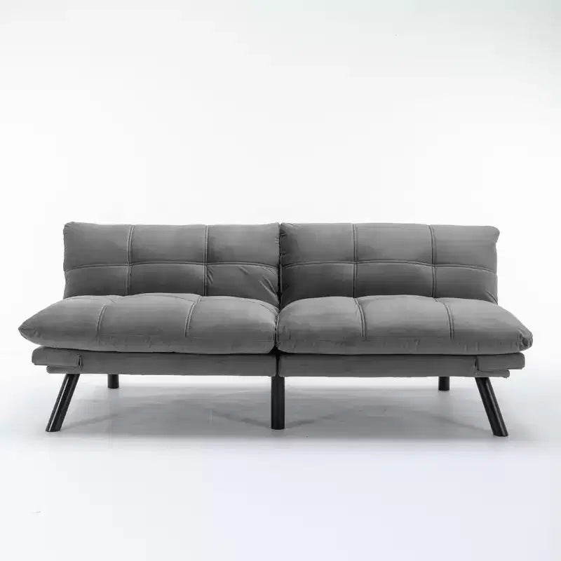 Divano letto moderno pieghevole convertibile Dovelina Leatehr Feeling - Verde