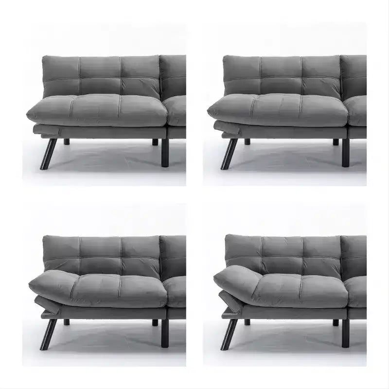 Divano letto moderno pieghevole convertibile Dovelina Leatehr Feeling - Verde