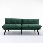 Divano letto moderno pieghevole convertibile Dovelina Leatehr Feeling - Verde