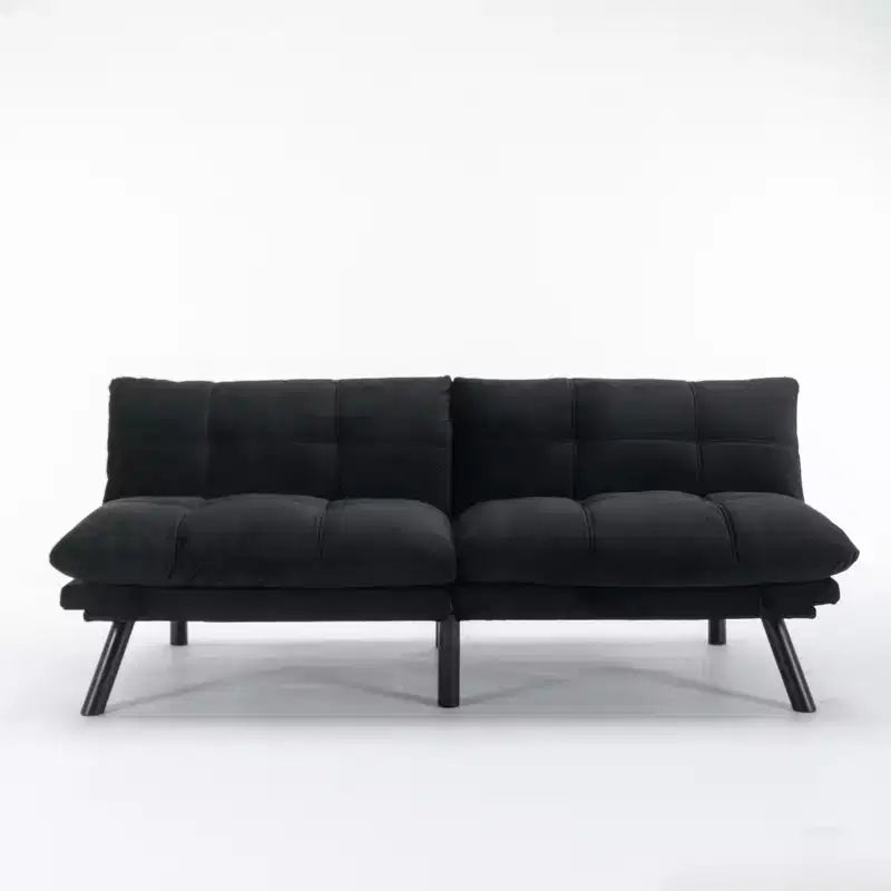 Divano letto moderno pieghevole convertibile Dovelina Leatehr Feeling - Verde