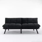 Divano letto moderno pieghevole convertibile Dovelina Leatehr Feeling - Verde
