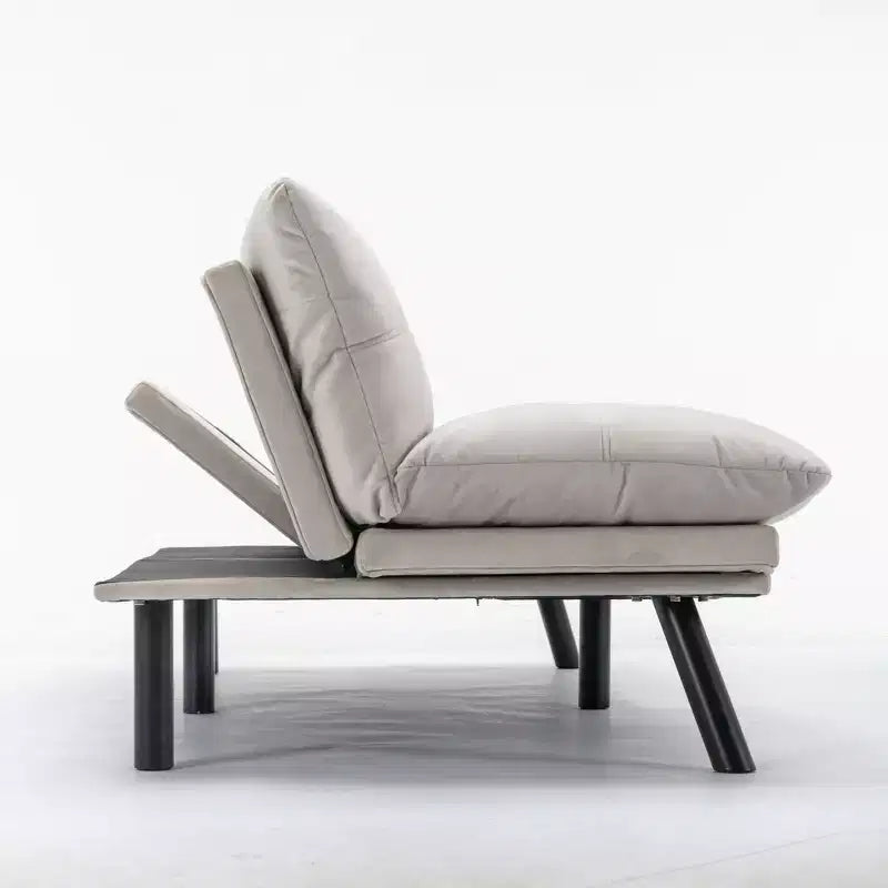 Divano letto moderno pieghevole convertibile Dovelina Leatehr Feeling - Verde