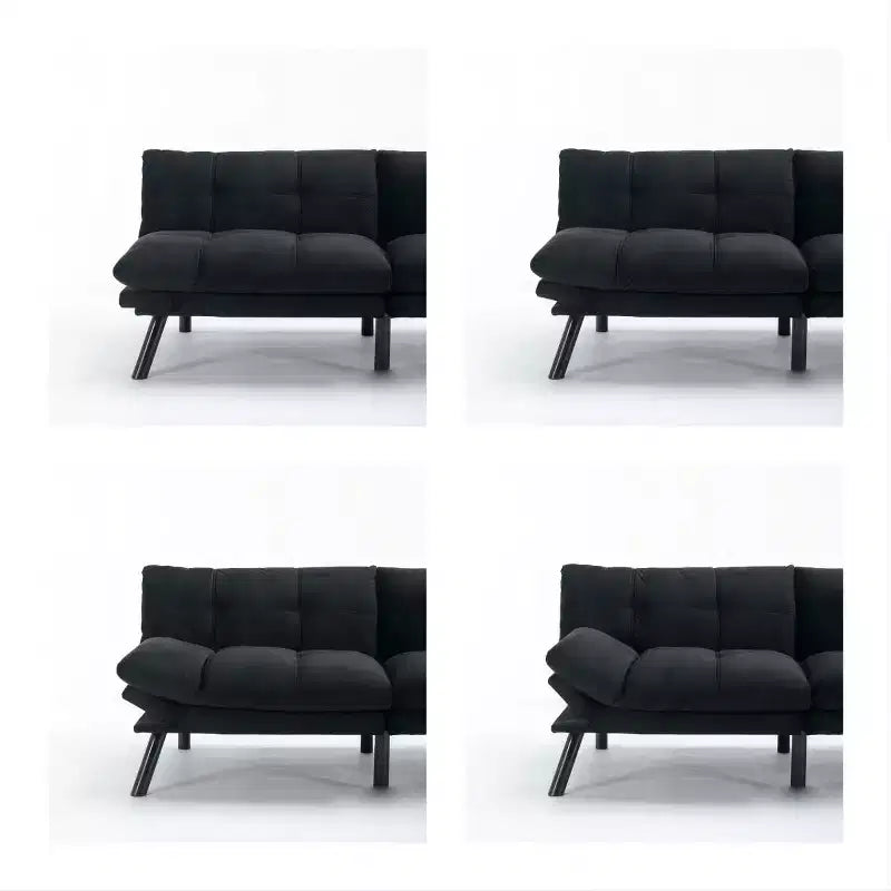 Divano letto moderno pieghevole convertibile Dovelina Leatehr Feeling - Verde