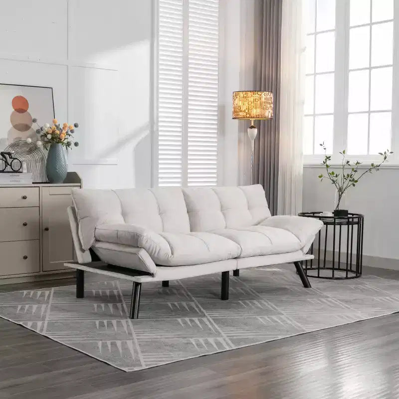 Divano letto moderno pieghevole convertibile Dovelina Leatehr Feeling - Verde