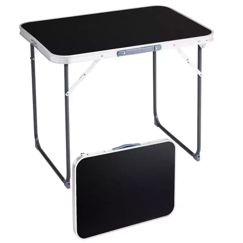 Karl Home 2.3Ft. Brown Rectangular Patio Folding Table Aluminum