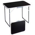Karl Home 2.3Ft. Brown Rectangular Patio Folding Table Aluminum