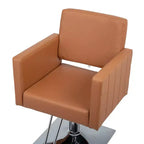 Sedia da Salone per Parrucchiere Karl Home Nera Resistente Idraulica con Seduta Larga