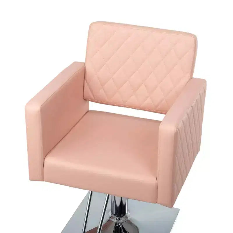 Sedia da Salone per Parrucchiere Karl Home Nera Resistente Idraulica con Seduta Larga