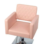 Sedia da Salone per Parrucchiere Karl Home Nera Resistente Idraulica con Seduta Larga