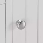 Mobile bagno Karl 147 cm H, 3 ante, 3 cassetti, 4 ripiani con verticali, stile moderno