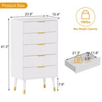 Comodino a 5 cassetti, cassettiera da armadio, armadietto organizer, organizer per vestiti, comodino piccolo