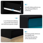 Cassettiera doppia moderna a 6 cassetti Zstar per camera da letto con presa di corrente e luce a LED