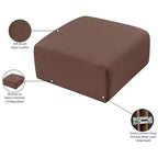 Meridian Furniture, Pouf Arc in pelle vegana