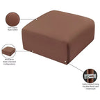 Meridian Furniture, Pouf Arc in pelle vegana
