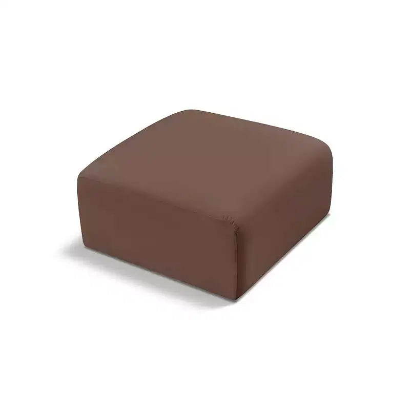Meridian Furniture, Pouf Arc in pelle vegana