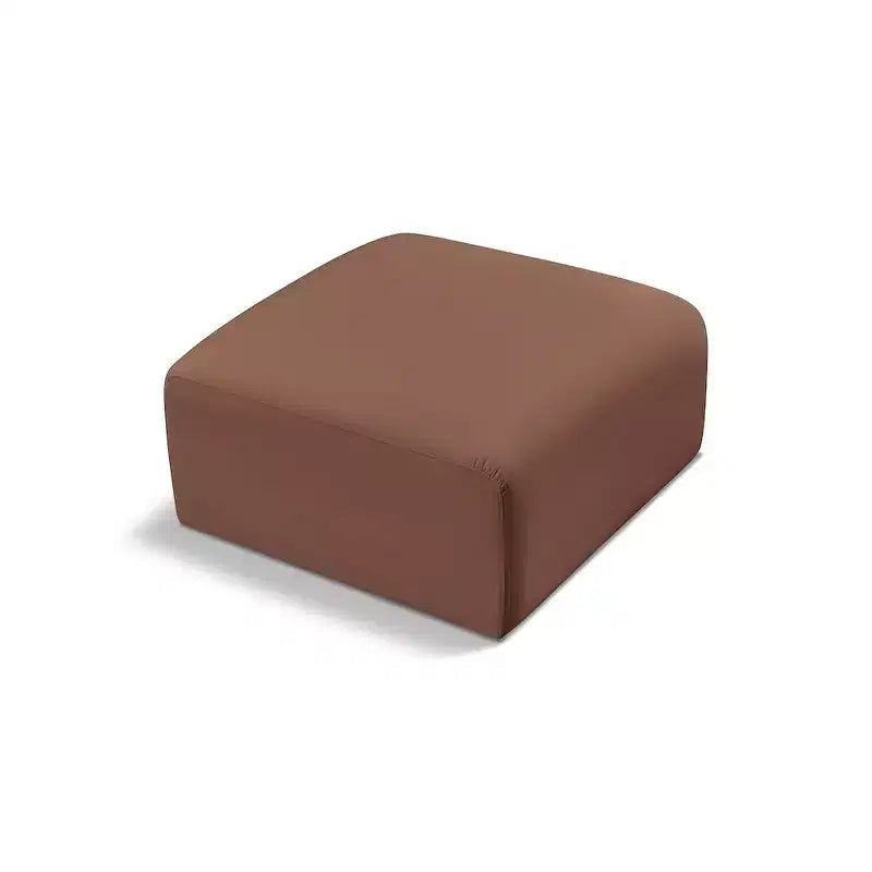 Meridian Furniture, Pouf Arc in pelle vegana