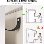 Zstar Camera da letto, toeletta in legno, cassettiera con maniglie in metallo