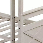 Home Design Exeter Letto a castello standard in legno massiccio, due letti singoli convertibili
