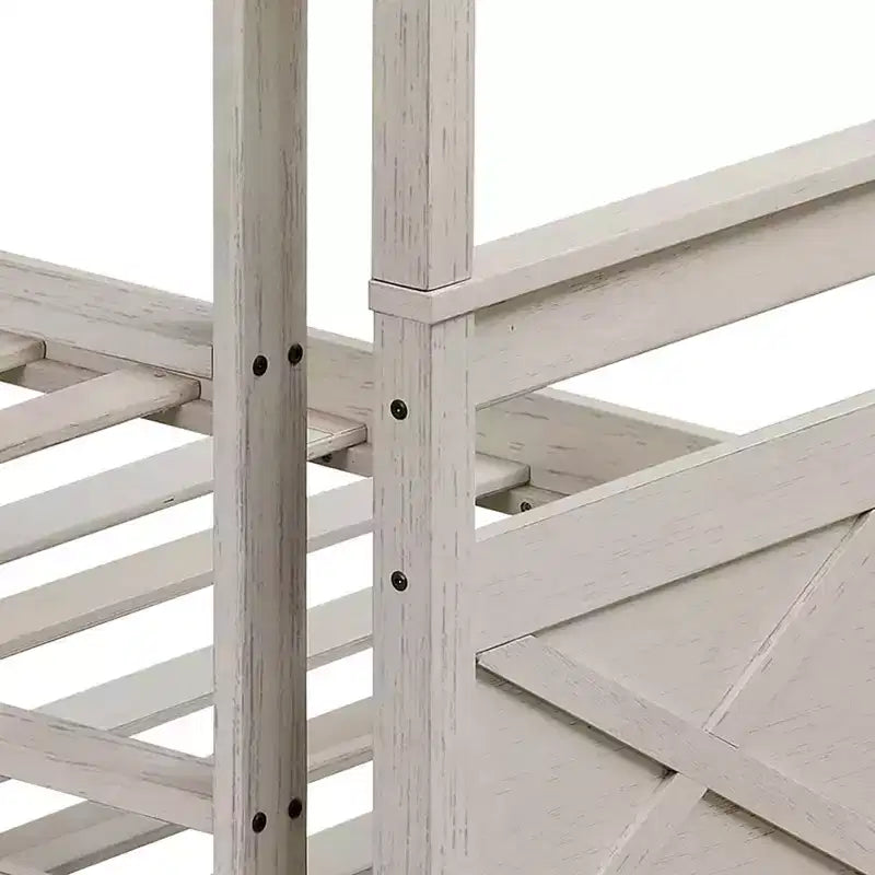 Home Design Exeter Letto a castello standard in legno massiccio, due letti singoli convertibili