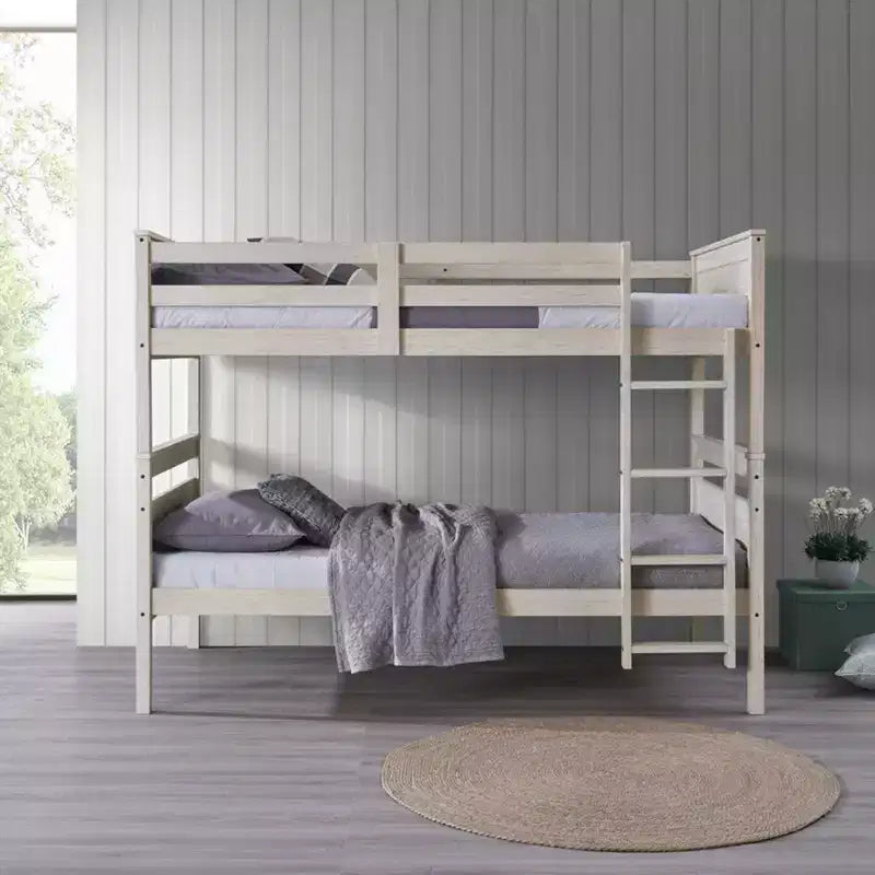 Home Design Exeter Letto a castello standard in legno massiccio, due letti singoli convertibili