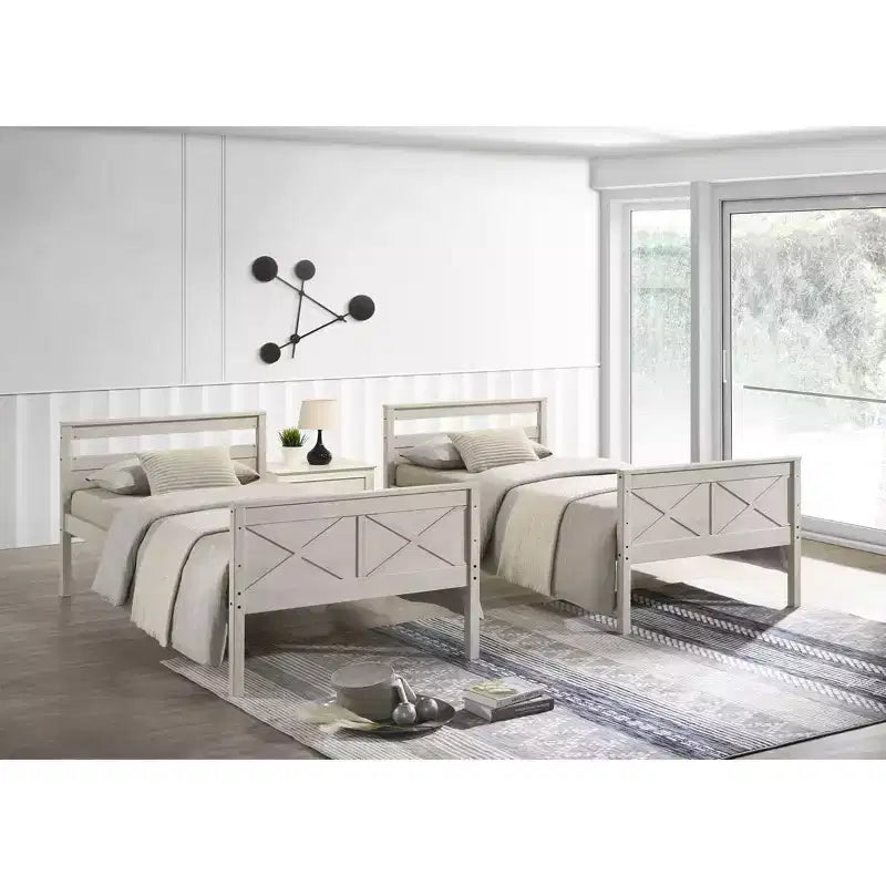 Home Design Exeter Letto a castello standard in legno massiccio, due letti singoli convertibili