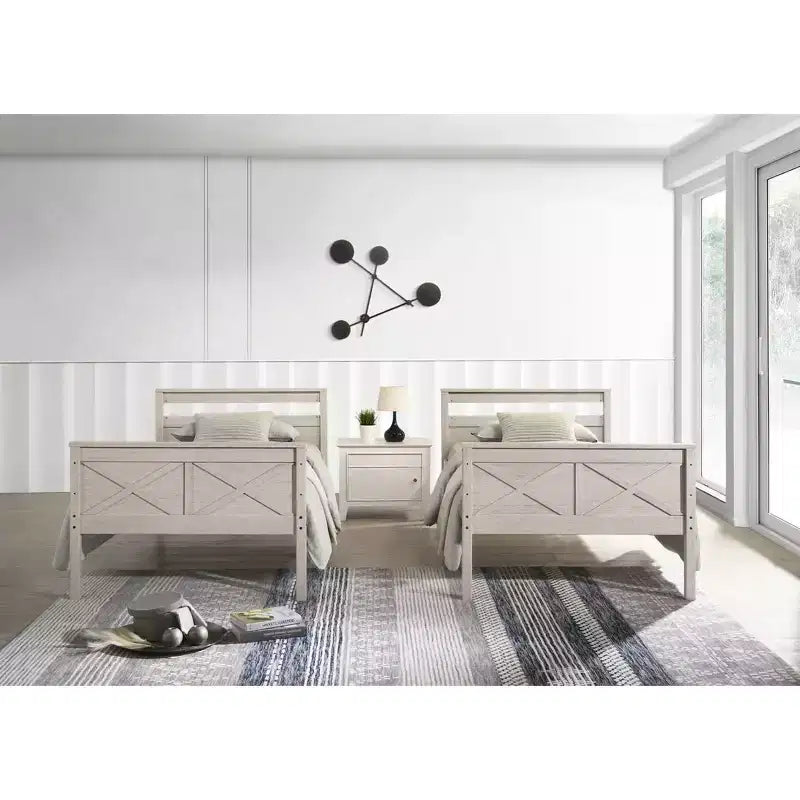 Home Design Exeter Letto a castello standard in legno massiccio, due letti singoli convertibili