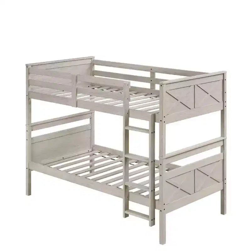 Home Design Exeter Letto a castello standard in legno massiccio, due letti singoli convertibili
