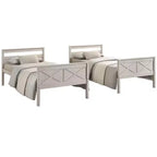 Home Design Exeter Letto a castello standard in legno massiccio, due letti singoli convertibili