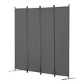 VEVOR Room Divider, 4 Panel Room Dividers and Folding Privacy Screens, Fabric Partition Room Dividers for Office, Bedroom, Dining Room, Light Gray