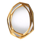 Specchio da parete decorativo Baxton Studio Halen Antique Goldleaf