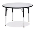 Jonti-Craft Berries Adult Height Color Edge Round Table (36 x 36) in Black