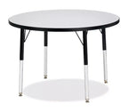 Jonti-Craft Berries Adult Height Color Edge Round Table (36 x 36) in Black