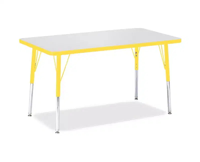 Tavolo Rettangolare Jonti-Craft Berries per Adulti con Bordo Colorato (24 x 36) Giallo