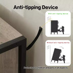 Cassettiera moderna Okak in rattan per camera da letto con 6 ampi cassetti e maniglie in legno, comò organizer per armadio contenitore per soggiorno, corridoio, ingresso